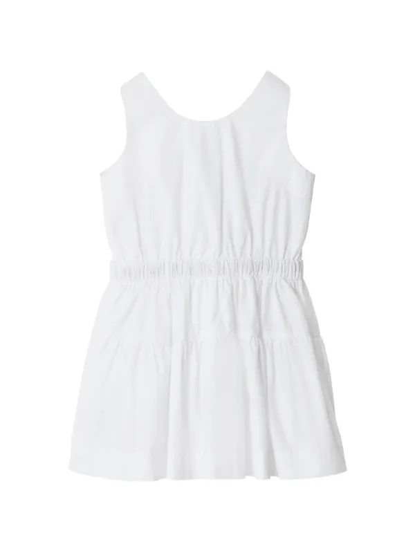 Burberry kids ワンピース Burberry Kids ジップアップ コットン ワンピース | ホワイト