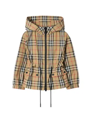 Burberry Kids Vintage Check-pattern Quilted Jacket | Neutrals