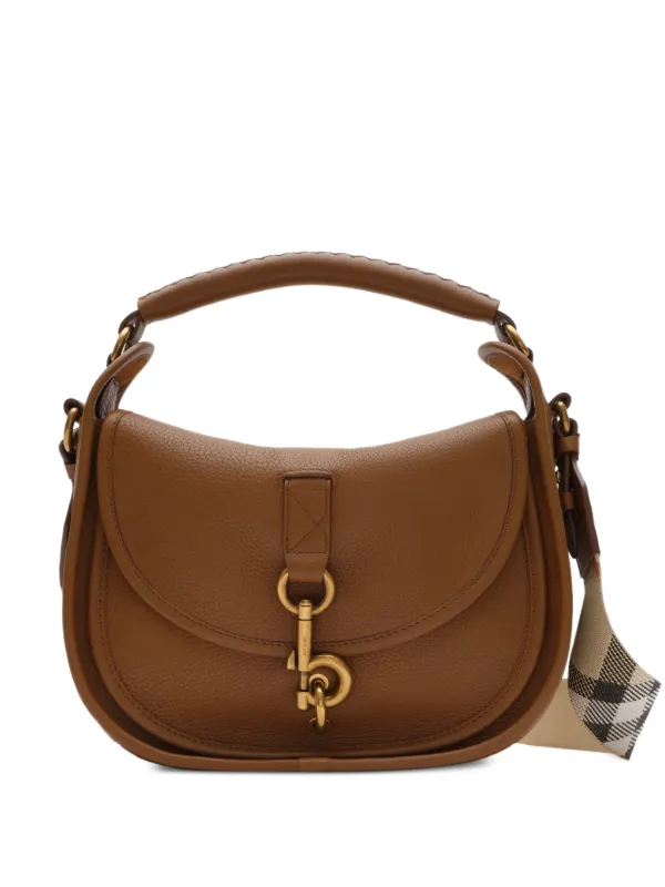 Burberry Small B Clip Messenger Bag in Brown