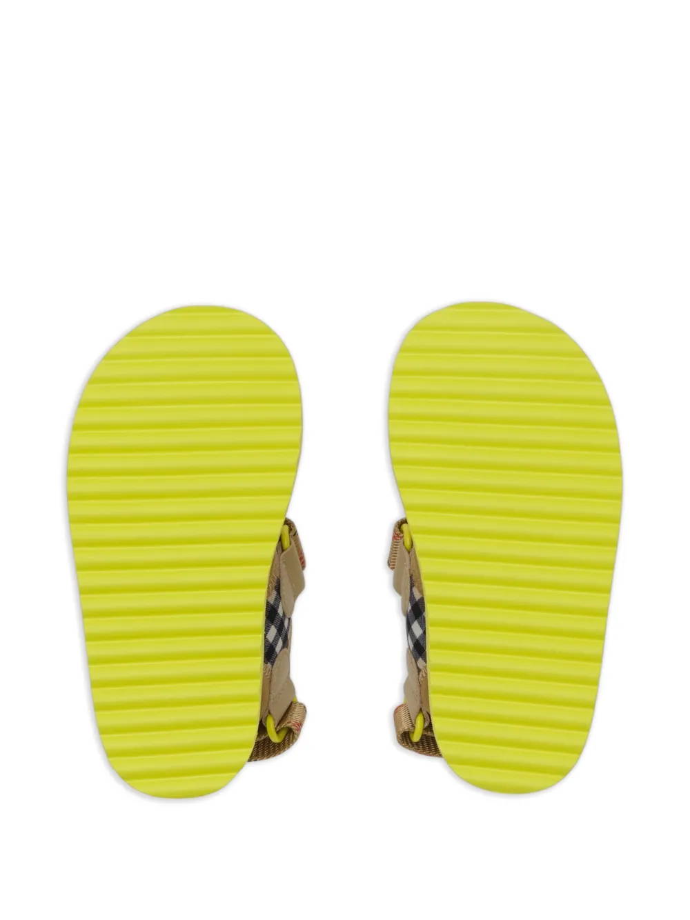 Burberry Kids check sandals Geel