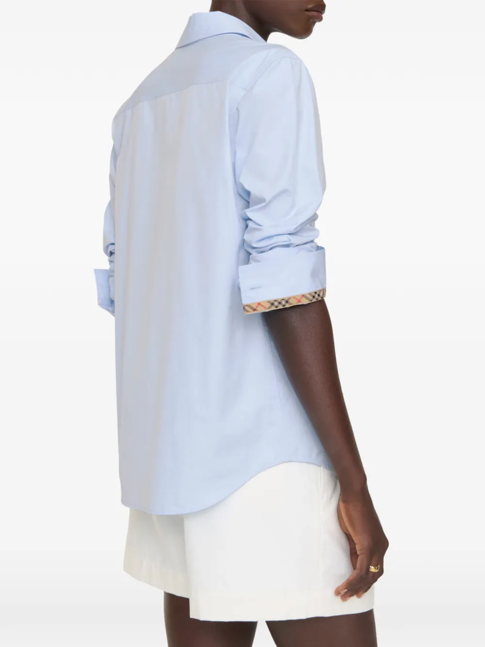 Burberry Katoenen popeline blouse Blauw