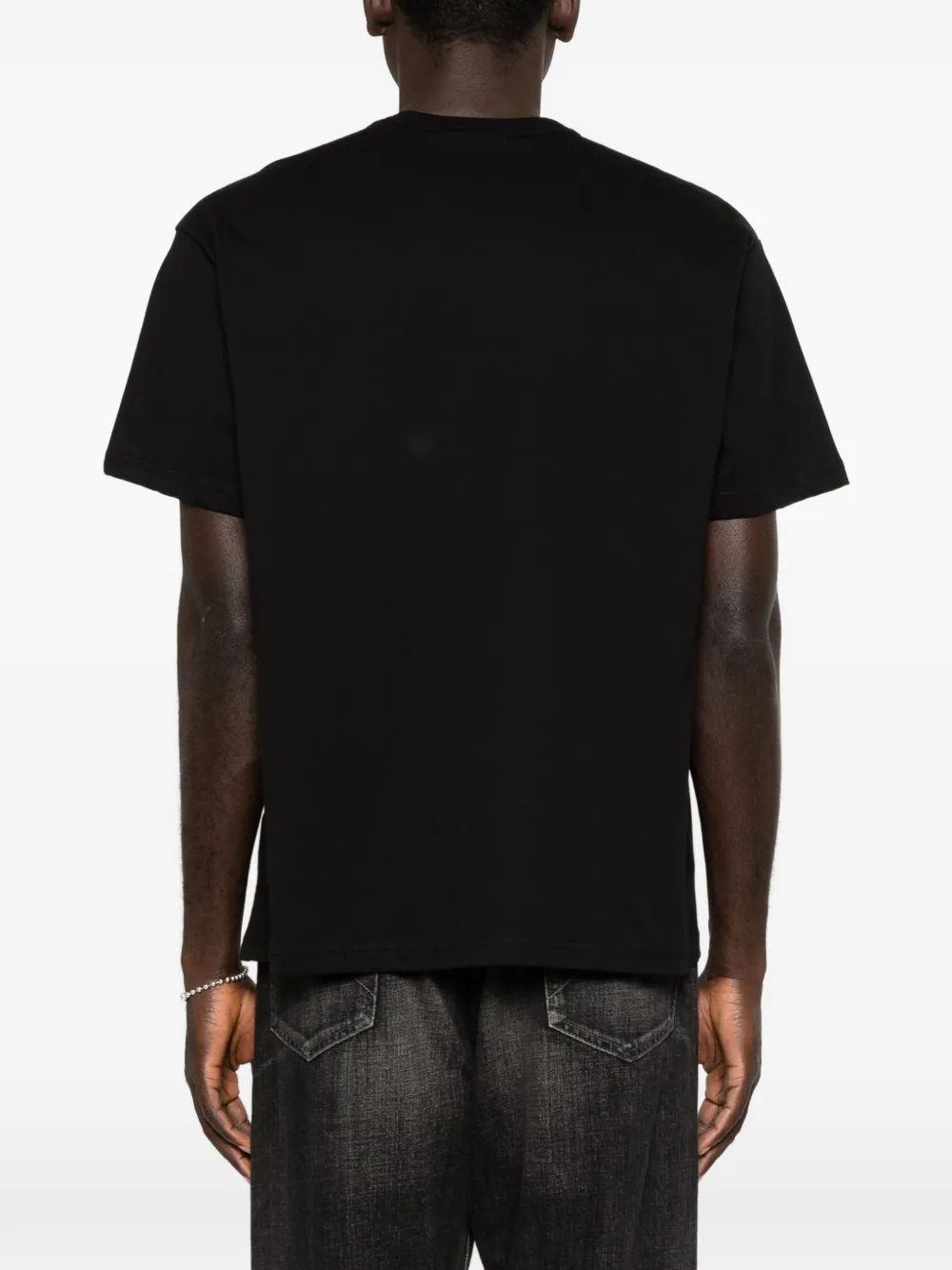 Versace Jeans Couture T-shirt met logodetail Zwart