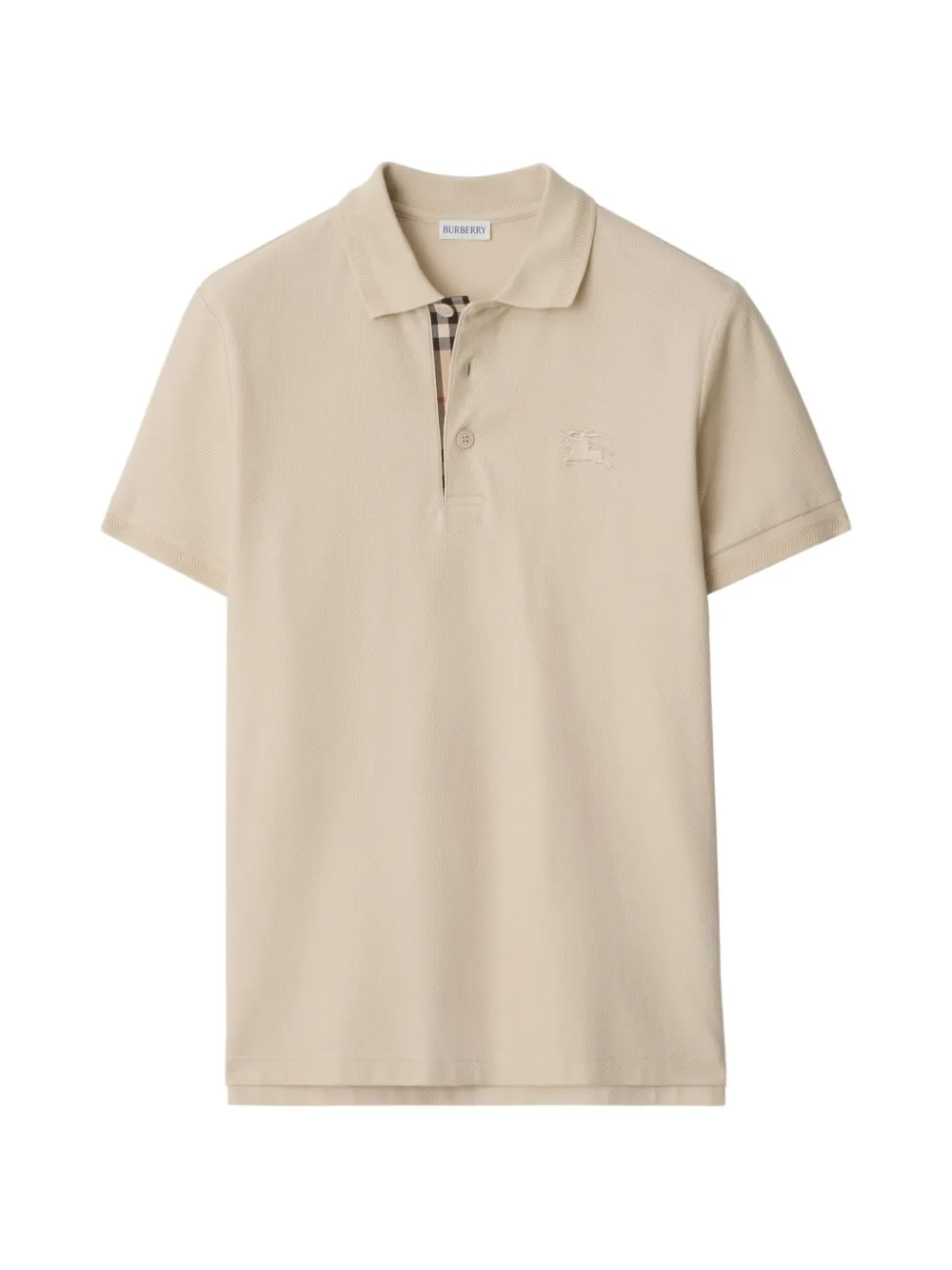 Burberry cotton polo shirt - Toni neutri