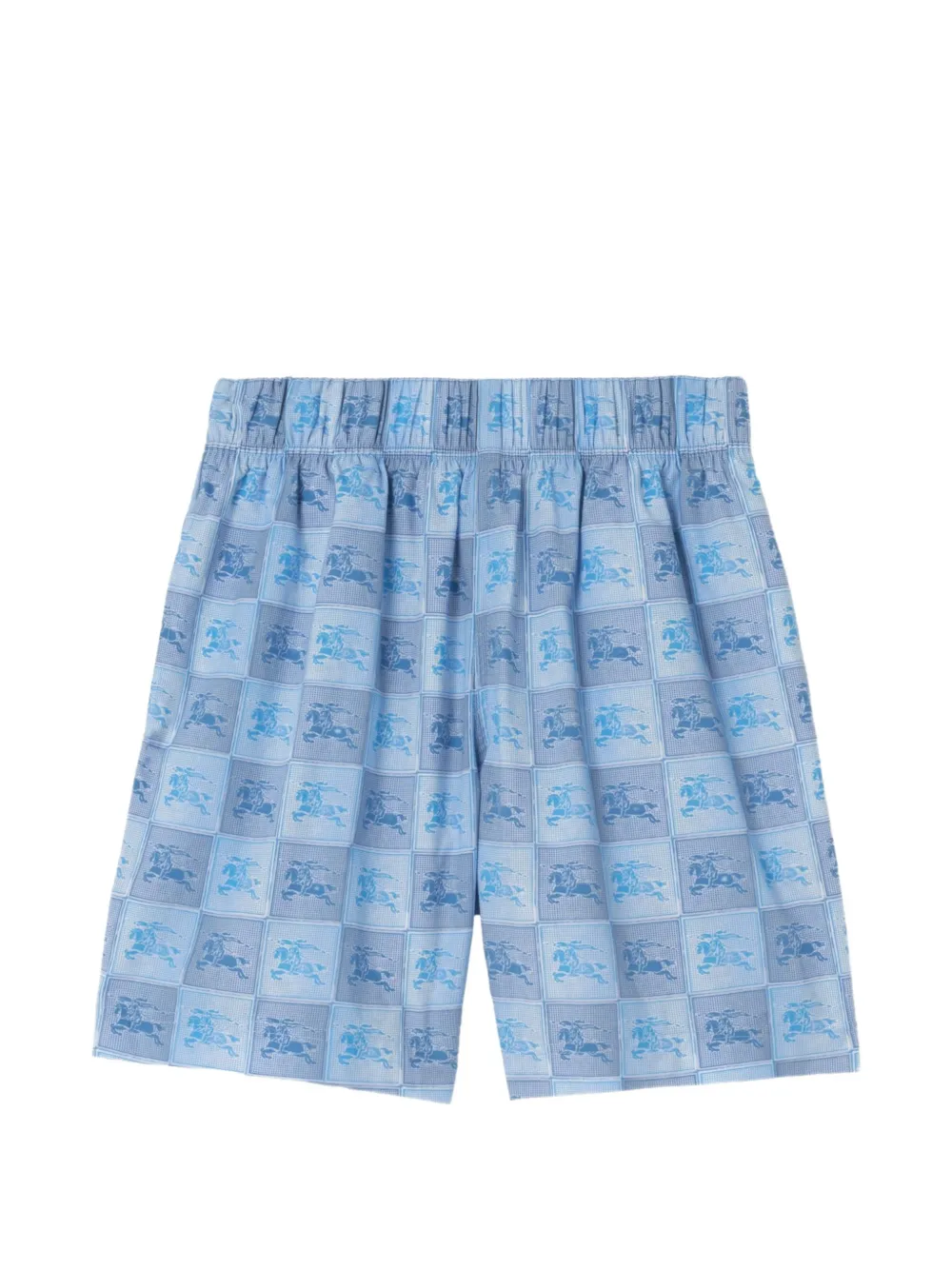 Burberry Kids EKD checkerboard​ cotton shorts - Blu