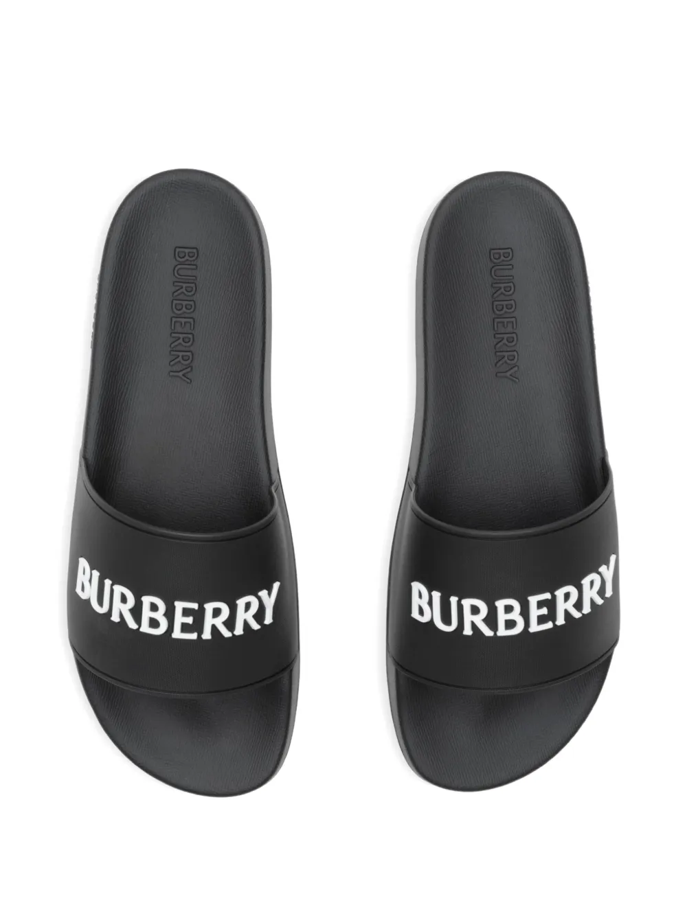 Burberry logo slides Zwart