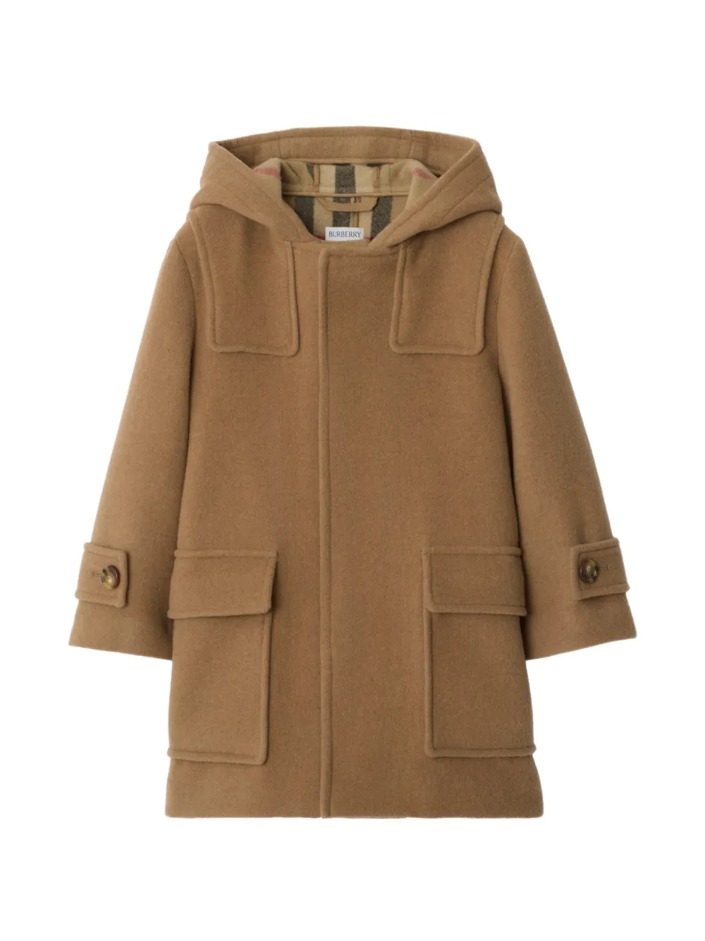 Burberry Kids wool duffle coat - Neutrals