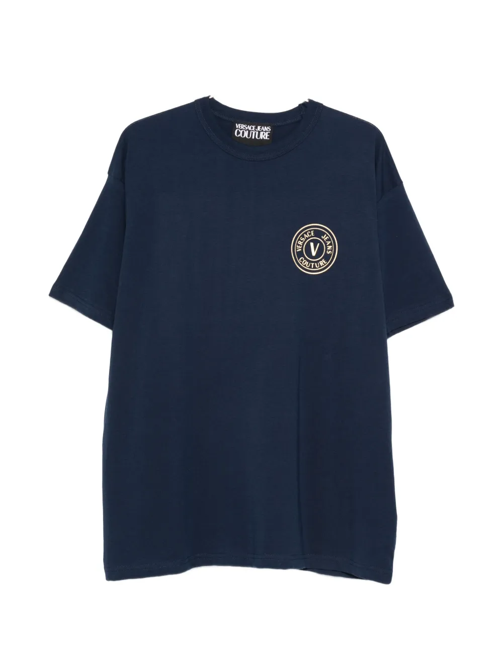 Versace Jeans Couture logo-detail T-shirt - Blu