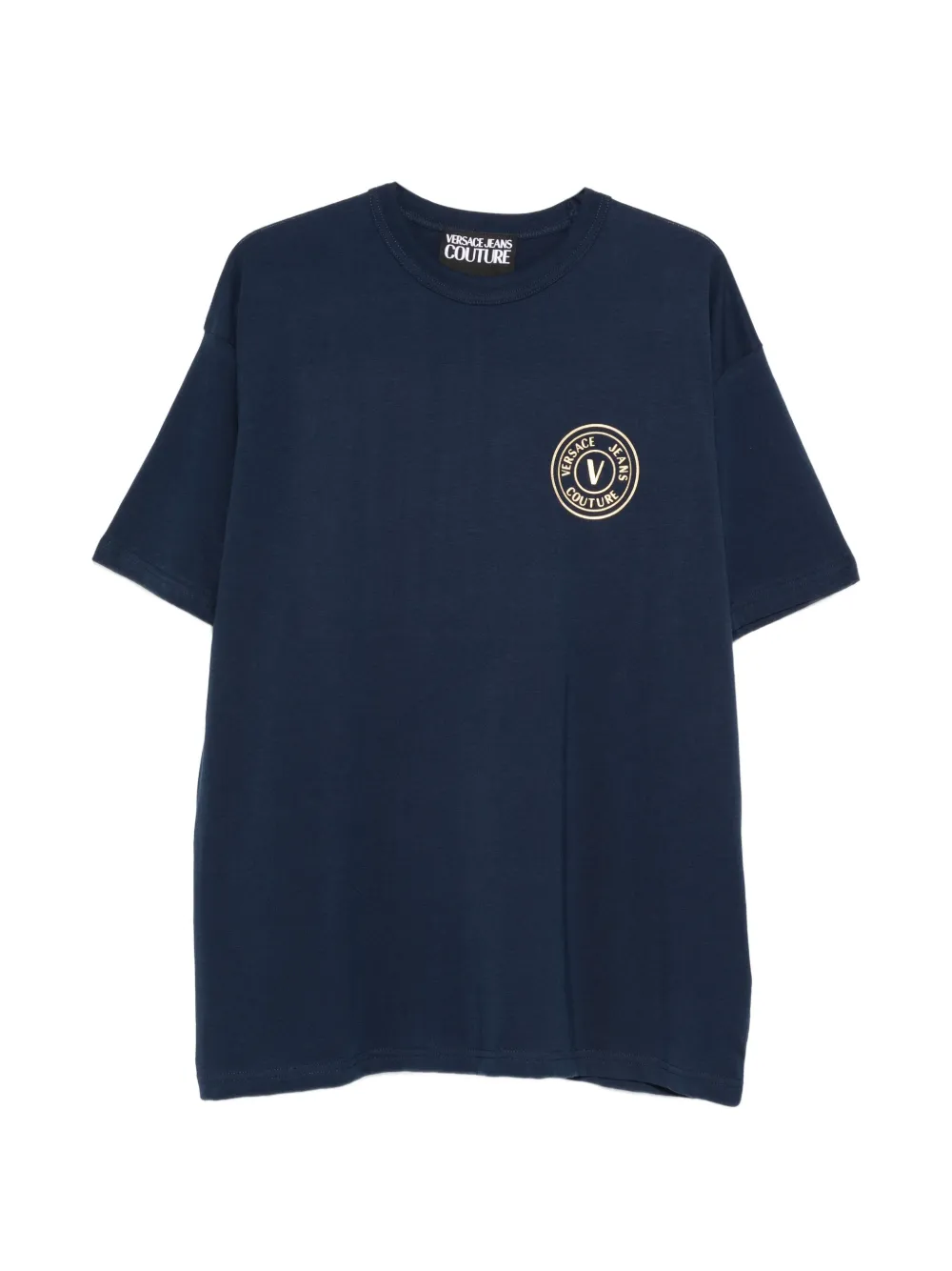 Versace Jeans Couture logo-detail T-shirt - Blu