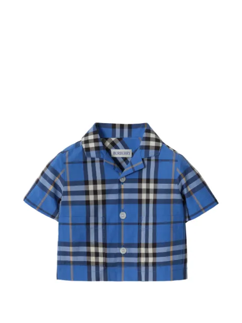 Burberry Kids Check cotton two-piece set