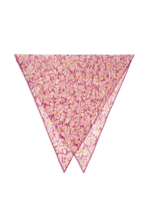 Burberry daisy silk scarf