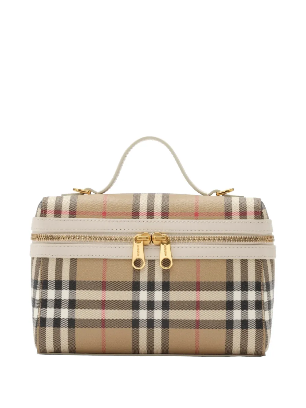 Burberry Check vanity bag​ - Toni neutri
