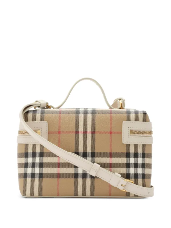 Burberry チェック バニティバッグ | ニュートラル | FARFETCH JP