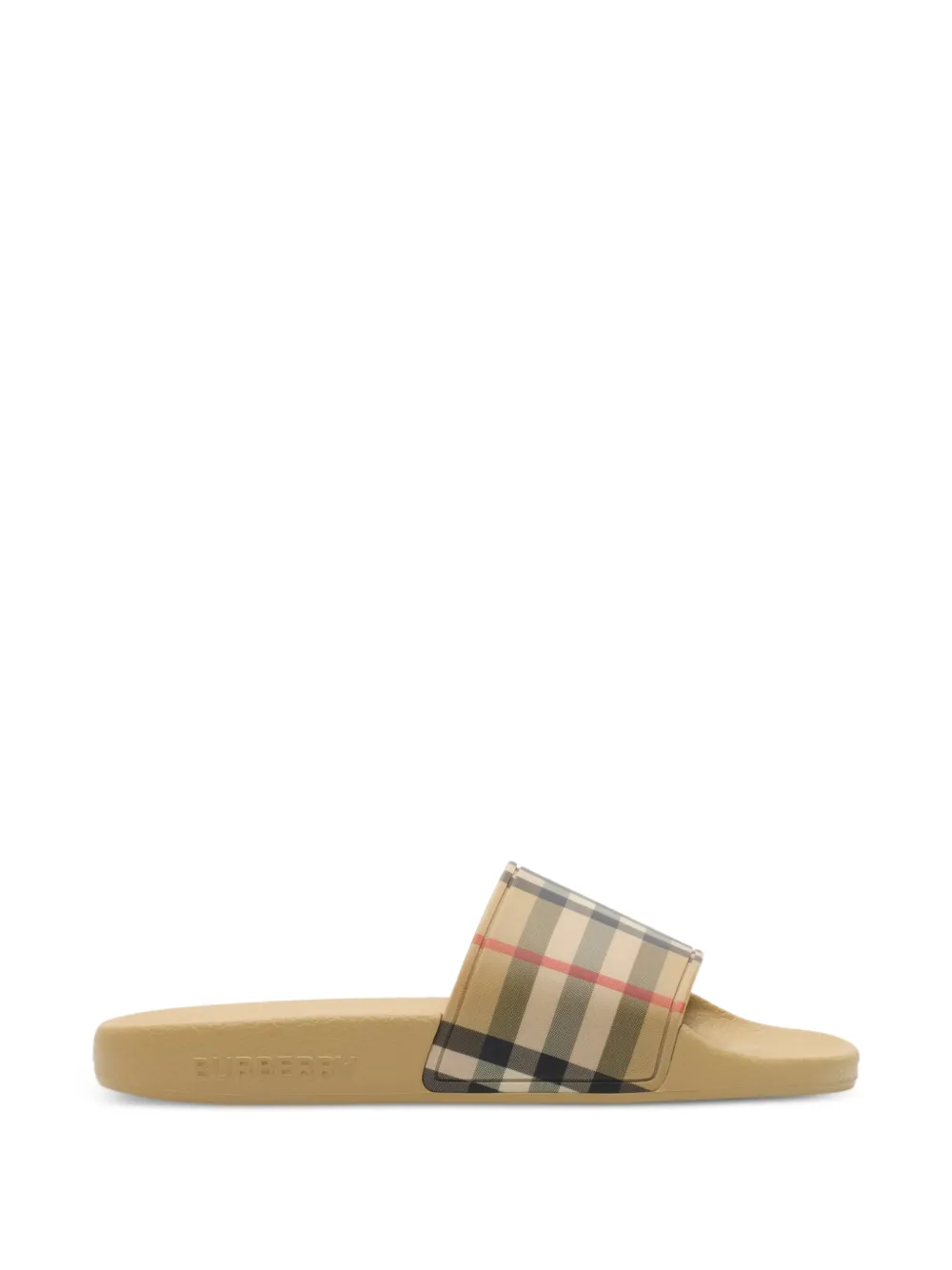Burberry Kids Check slides Beige