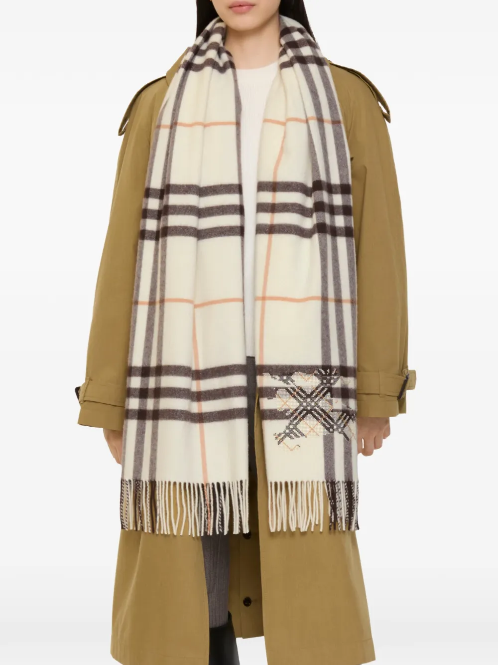  Burberry Bufanda Ekd Check - Neutro 