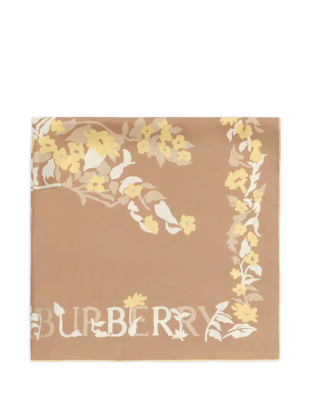 Burberry floral EKD silk scarf - Toni neutri