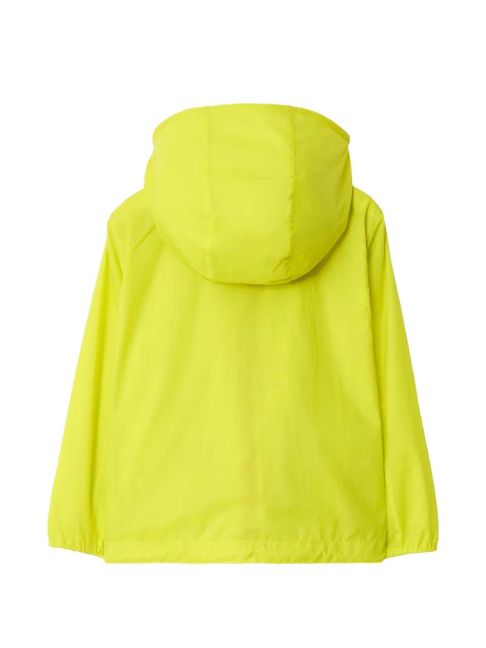 Burberry Kids Nylon jack met geruite band en capuchon Geel