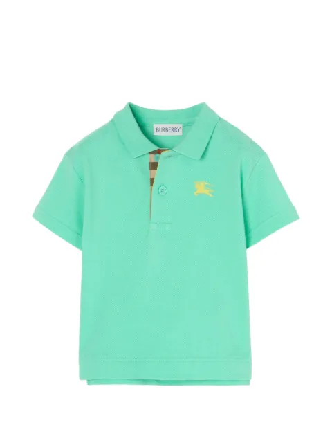 Burberry Kids cotton piqué polo shirt