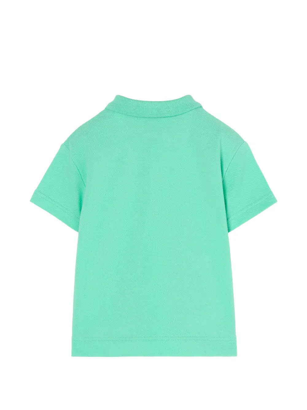 Burberry Kids Piqué poloshirt Groen