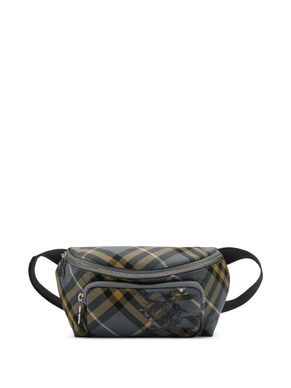 Burberry small Check belt bag - Blu