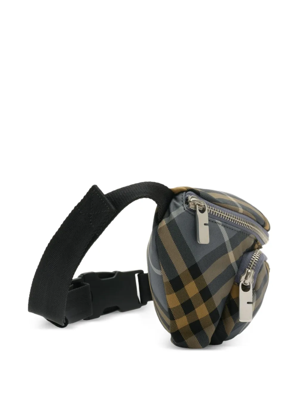  Burberry Small Check Belt Bag - Blue 