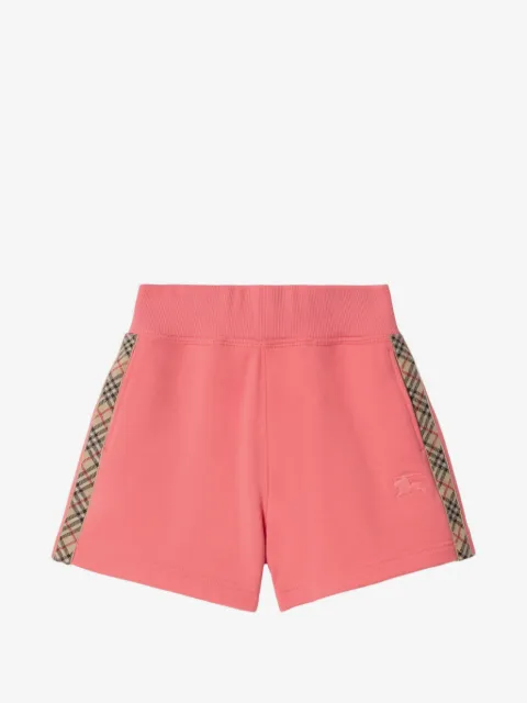 Burberry Kids Check-trim cotton shorts