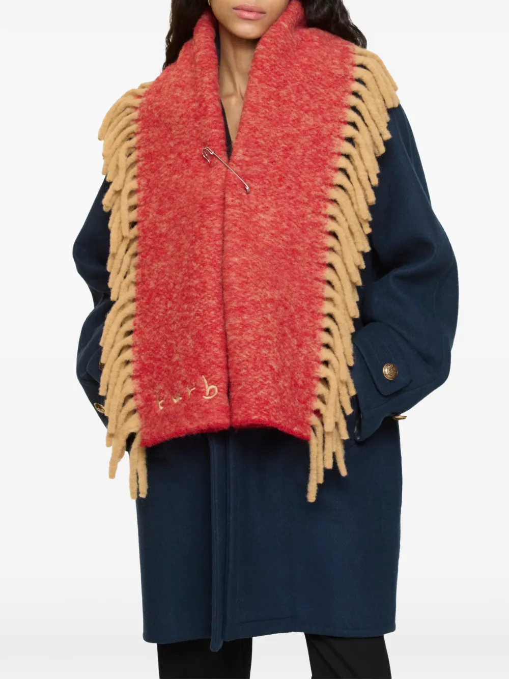  Burberry Alpaca Wool-blend Happy Scarf - Red 
