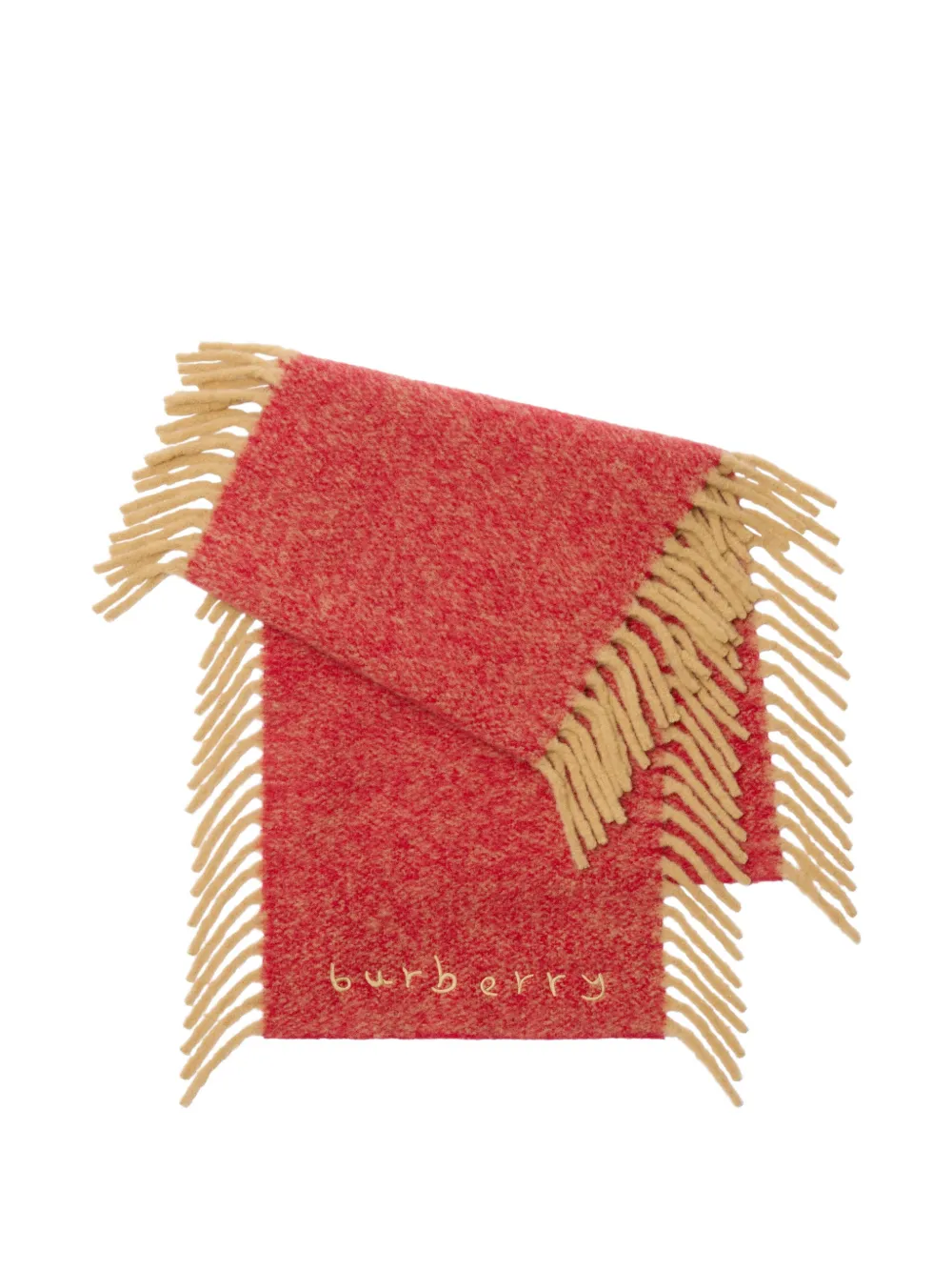 Burberry alpaca wool-blend Happy scarf - Rosso