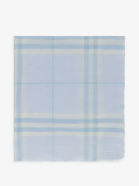 Burberry wide Check wool scarf