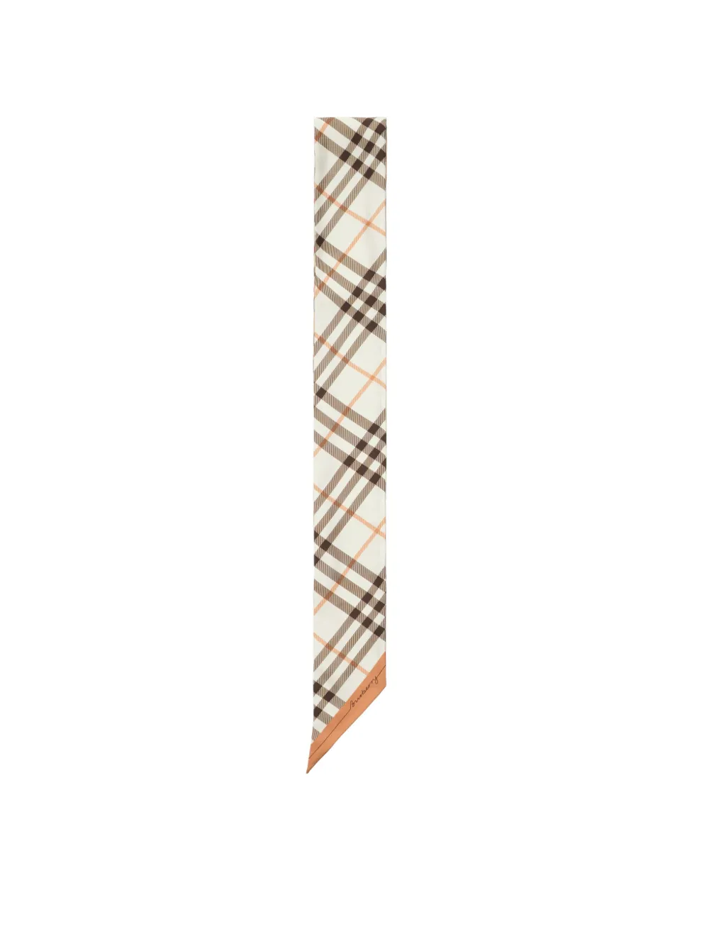 Burberry Geruite zijden sjaal Beige