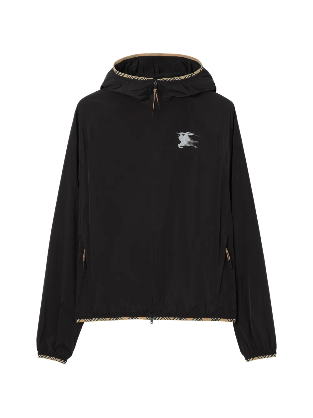 Burberry nylon hooded jacket - Schwarz