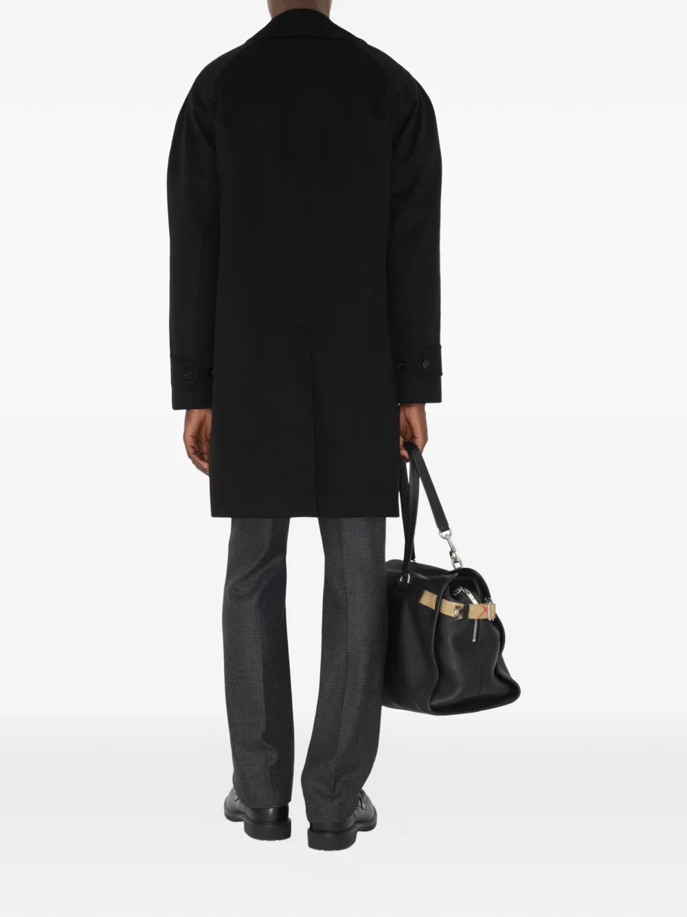 mid-length cashmere car coat