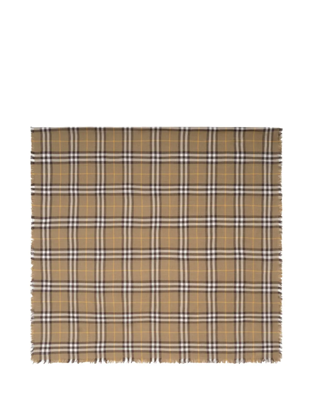Burberry Check cashmere silk scarf - Toni neutri