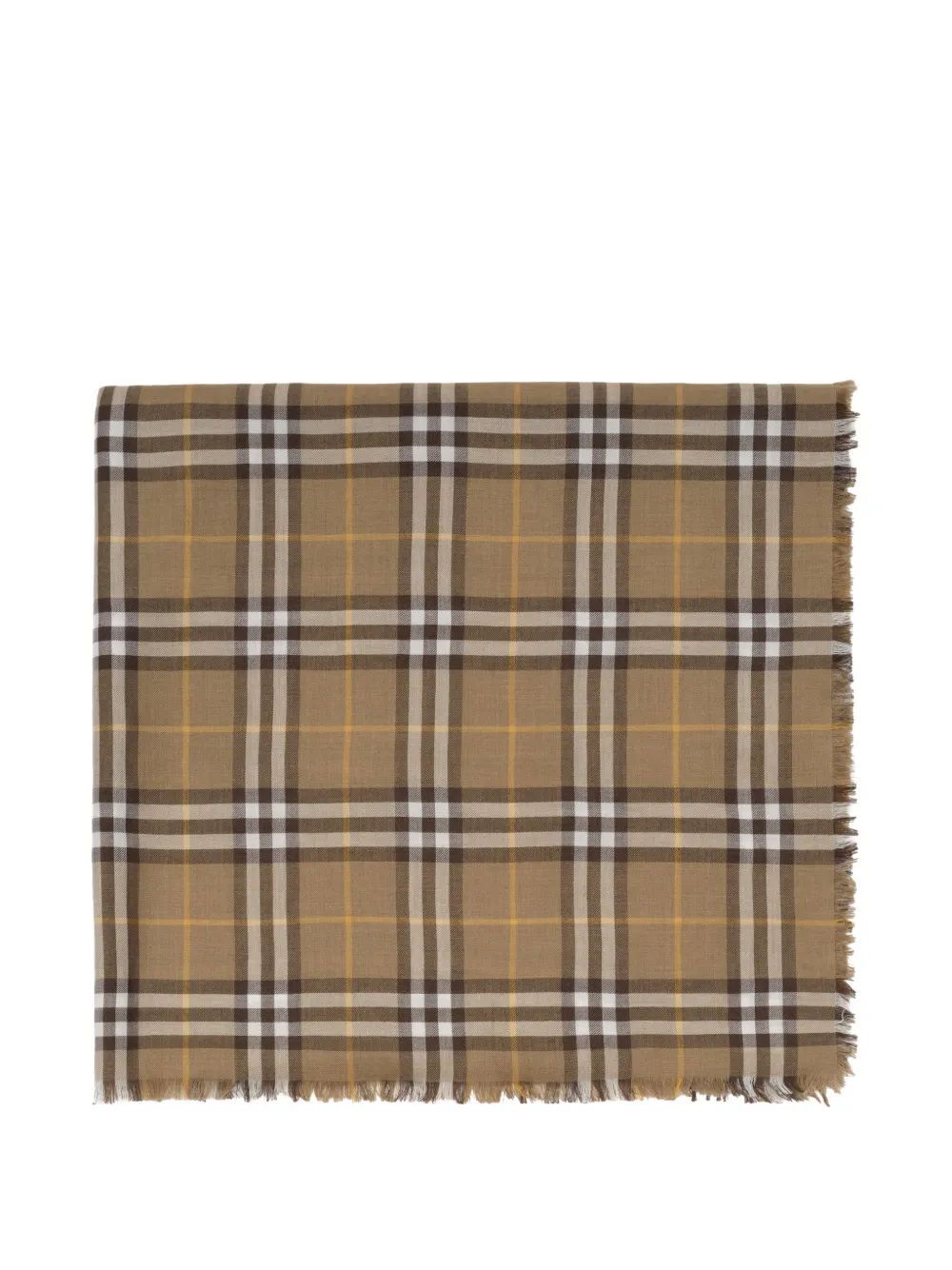 Burberry Check cashmere silk scarf - Toni neutri