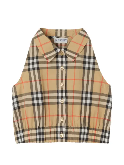 Burberry Kids Check cotton shirt