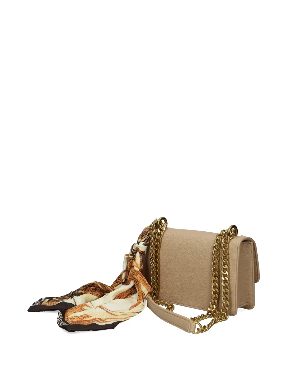 Just Cavalli Schoudertas met kettingband Beige