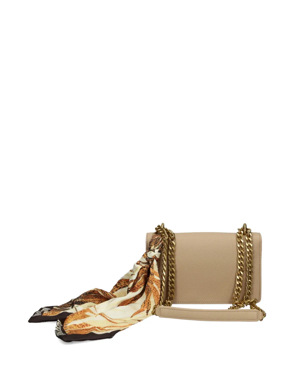 Just Cavalli Schoudertas met kettingband Beige