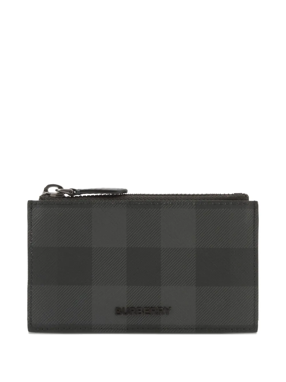 Burberry 格纹拉链卡夹 | 灰色 | Image 1