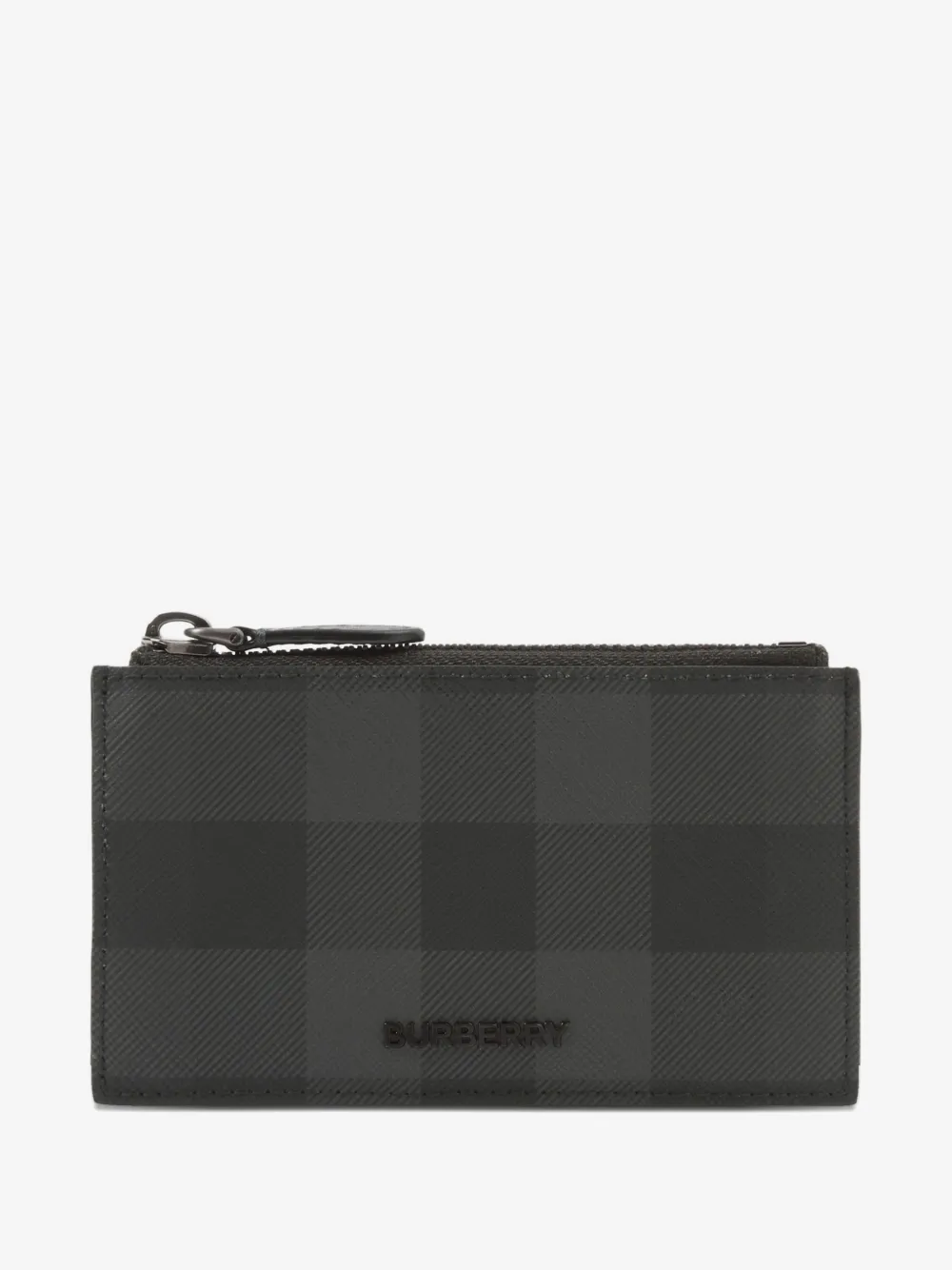Burberry 格纹拉链卡夹 | 灰色 | Image 1