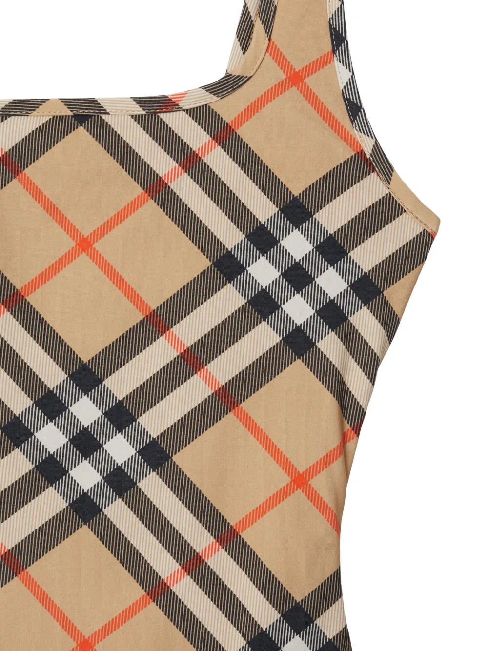  Burberry Check Swimsuit - Neutrals 