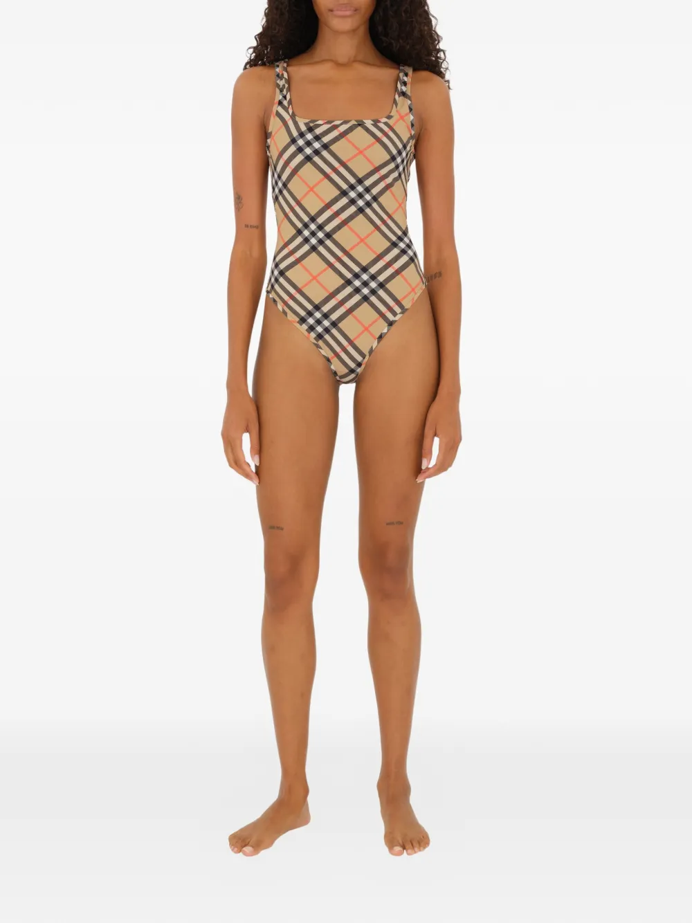 Burberry Check badpak Beige