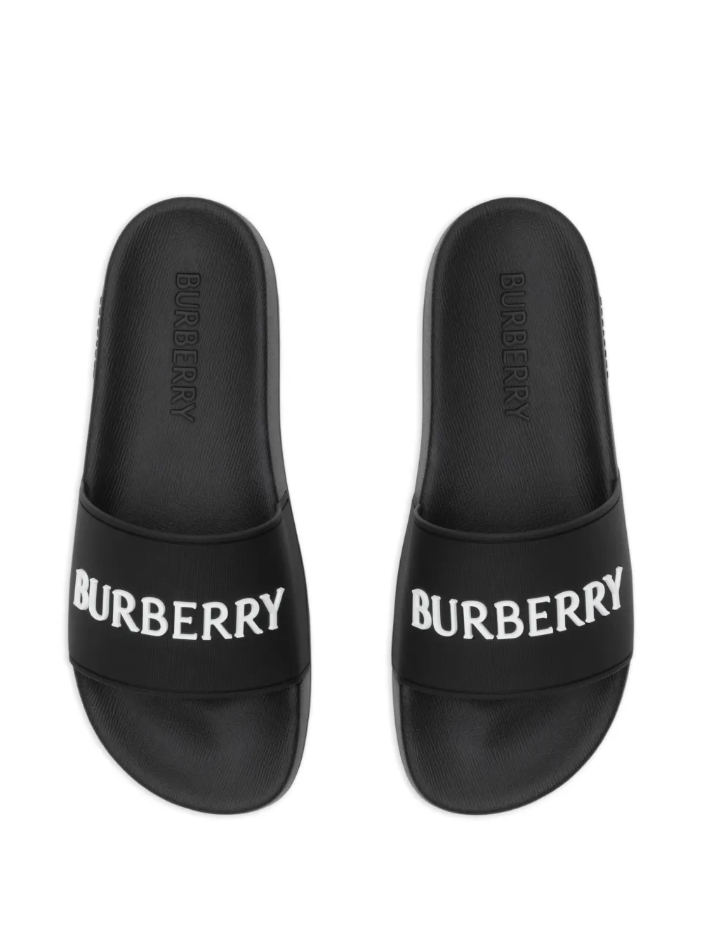 Burberry logo slides Zwart