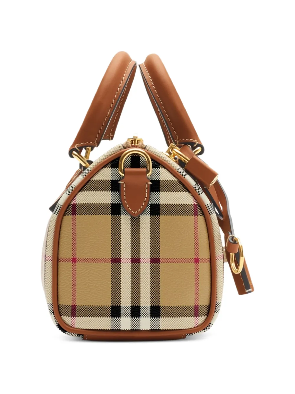 Burberry Check mini-bowlingtas Beige