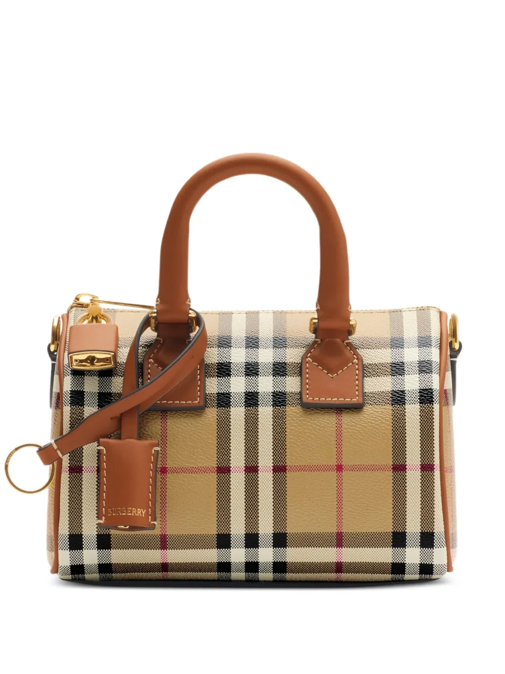Burberry Mini Check Bowling Bag - Toni neutri