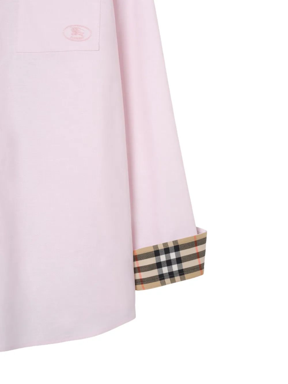 Burberry Oxford katoenen blouse met relaxed-fit Roze