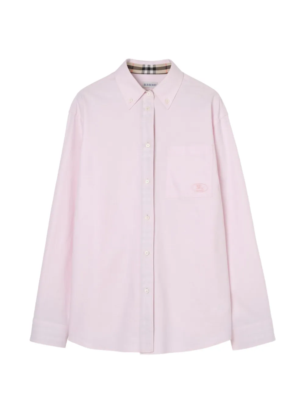 Burberry relaxed fit cotton Oxford shirt - Rosa