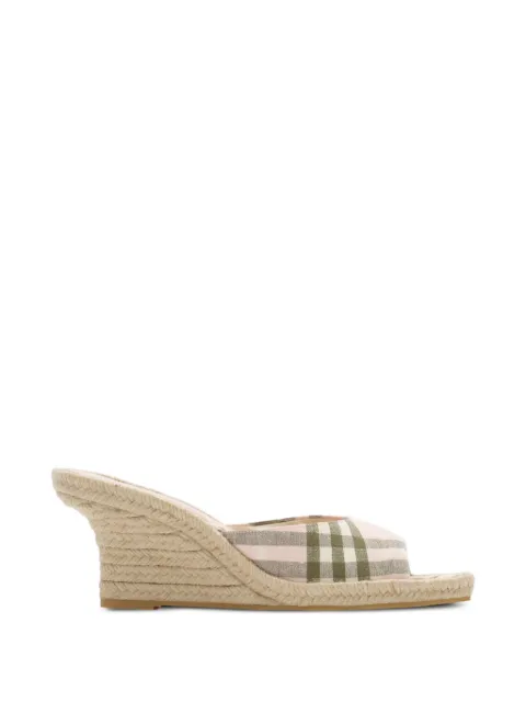 Burberry Check Mews espadrille mules​