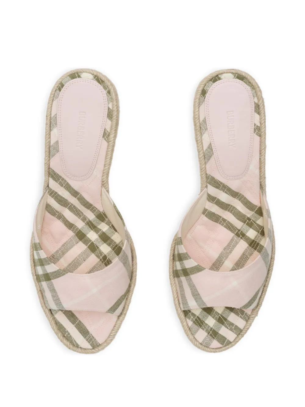 Burberry Check Mews espadrilles Roze
