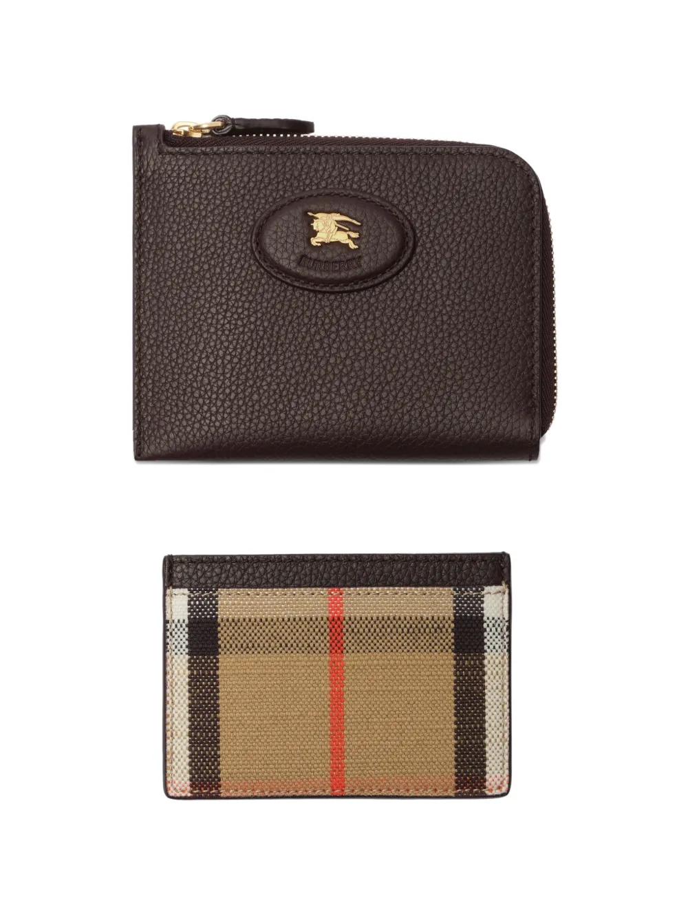 Burberry Bloomsbury zip wallet & cardcase​ - Marrone