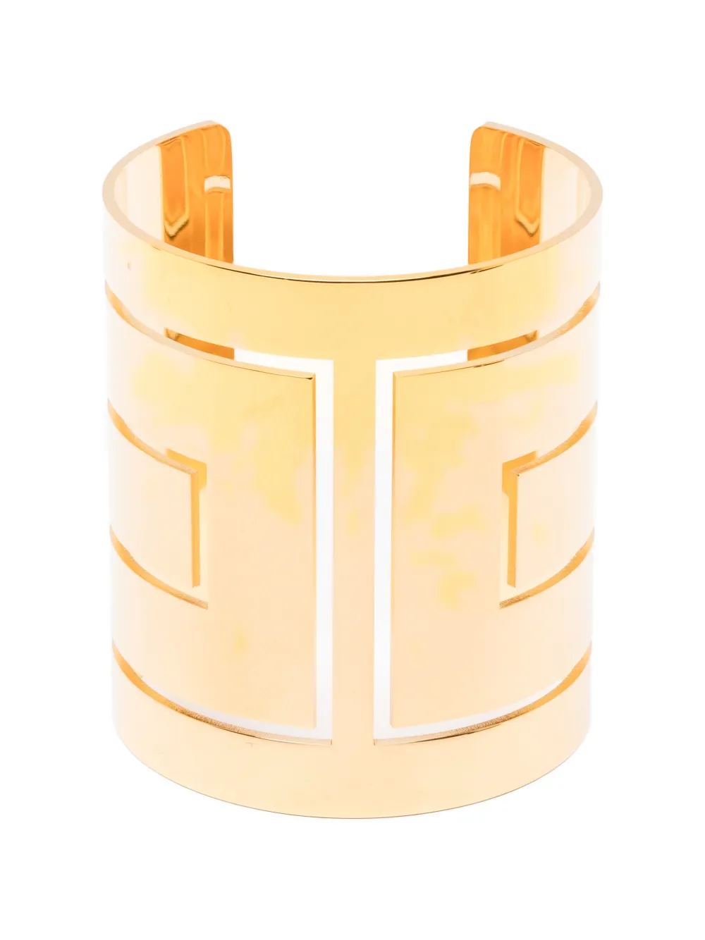 Elisabetta Franchi cut-out cuff bracelet - Gold