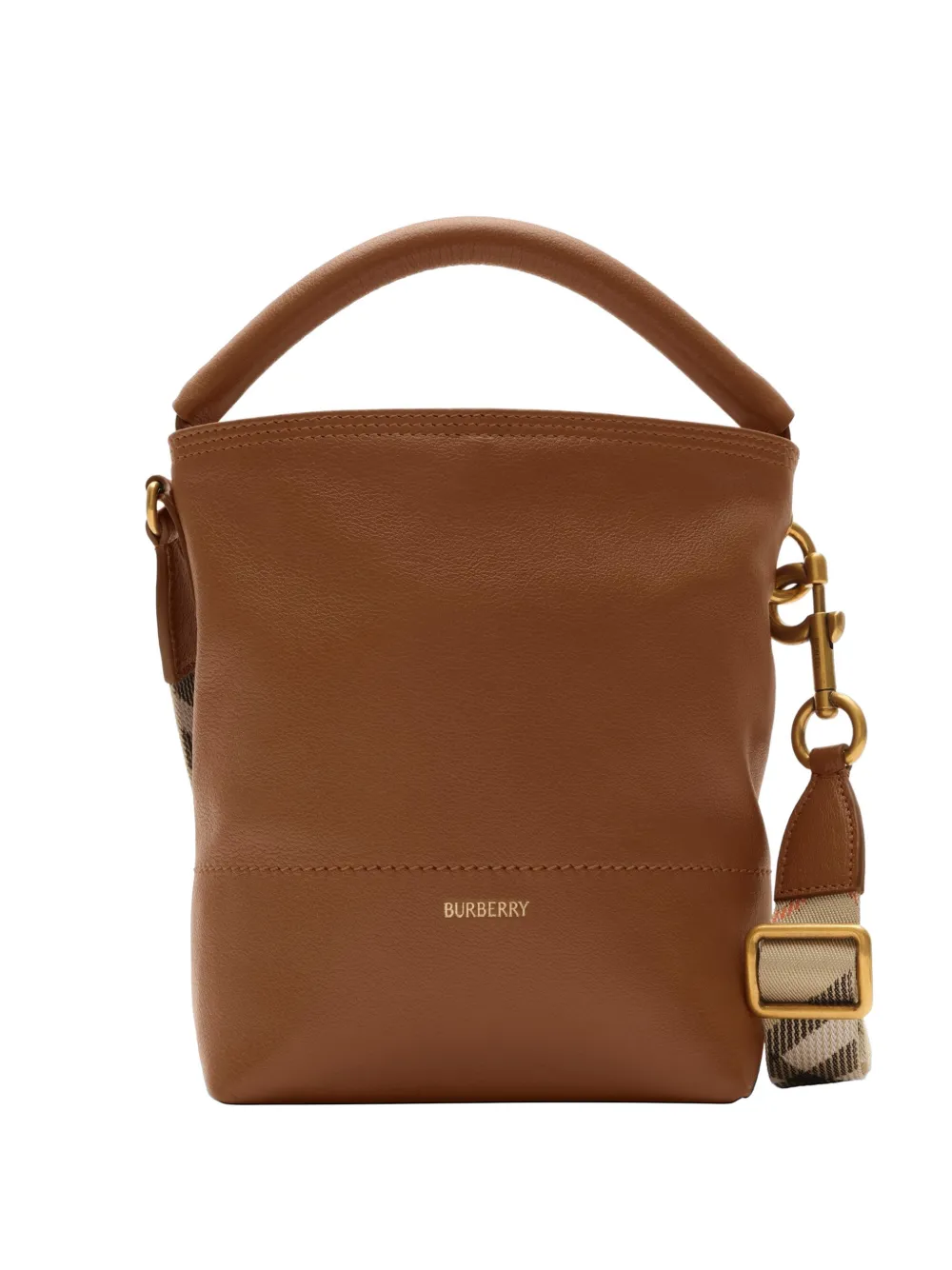 Burberry Borsa a secchiello B Clip mini - Marrone